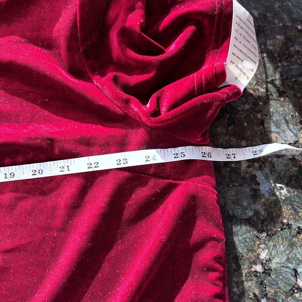 NWT Vintage Clio II Scarlet Red Velour Tunic Jacket. Mandarin collar, frog clasp - Picture 10 of 13